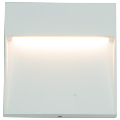 Arlec 4W white square CCT LED step light – exterior wall lighting solution