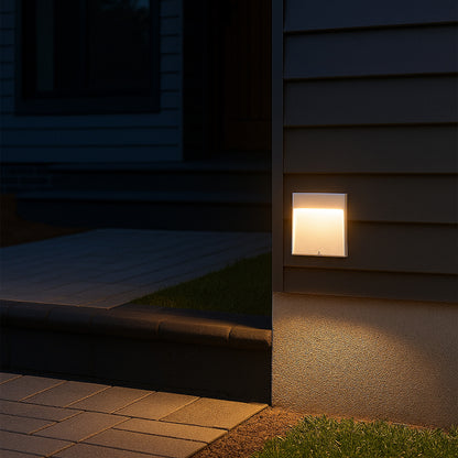 Arlec 4W white square CCT LED step light – exterior wall lighting solution