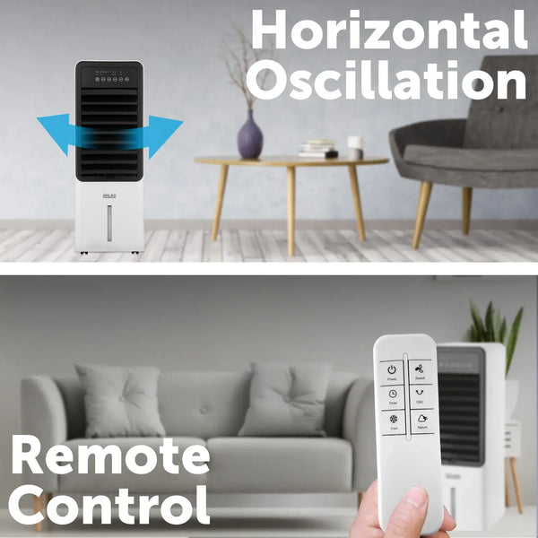 Arlec white Evaporative Cooler with Remote & 12-Hour Timer