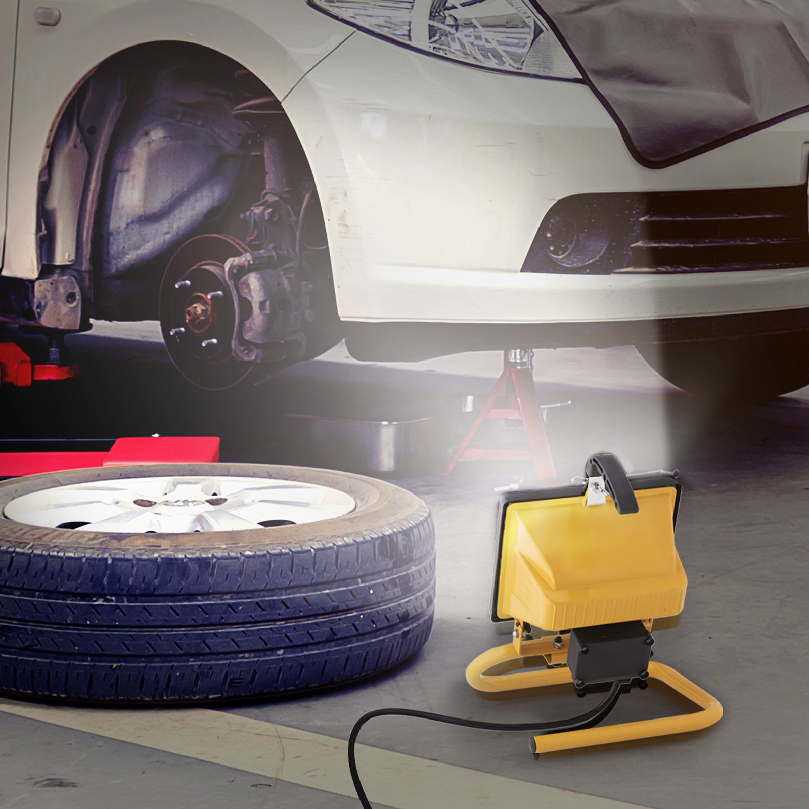 Arlec 500W portable halogen worklight – IP54 rated for indoor and temporary outdoor use