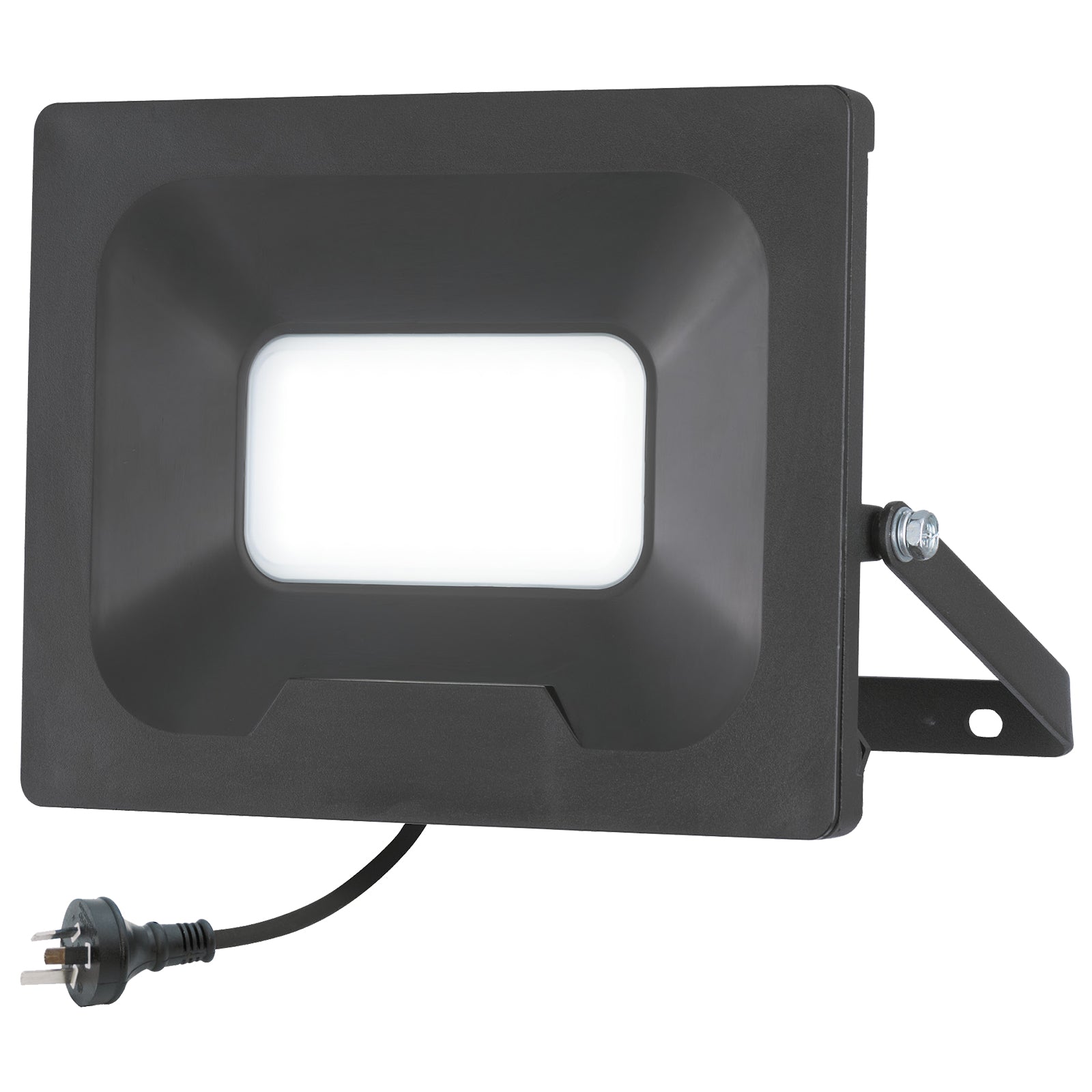 Arlec 50W LED DIY security floodlight – high-power outdoor floodlight with IP65 aluminium housing and 100° beam