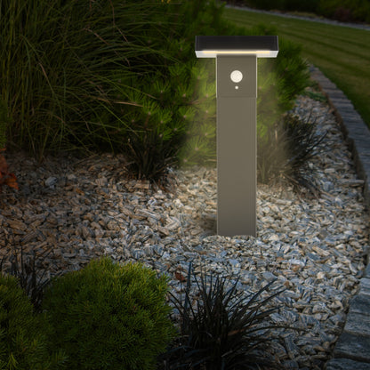 Arlec 50cm solar LED post light – 400 lumen motion sensor garden light with 3 modes and weather-resistant design