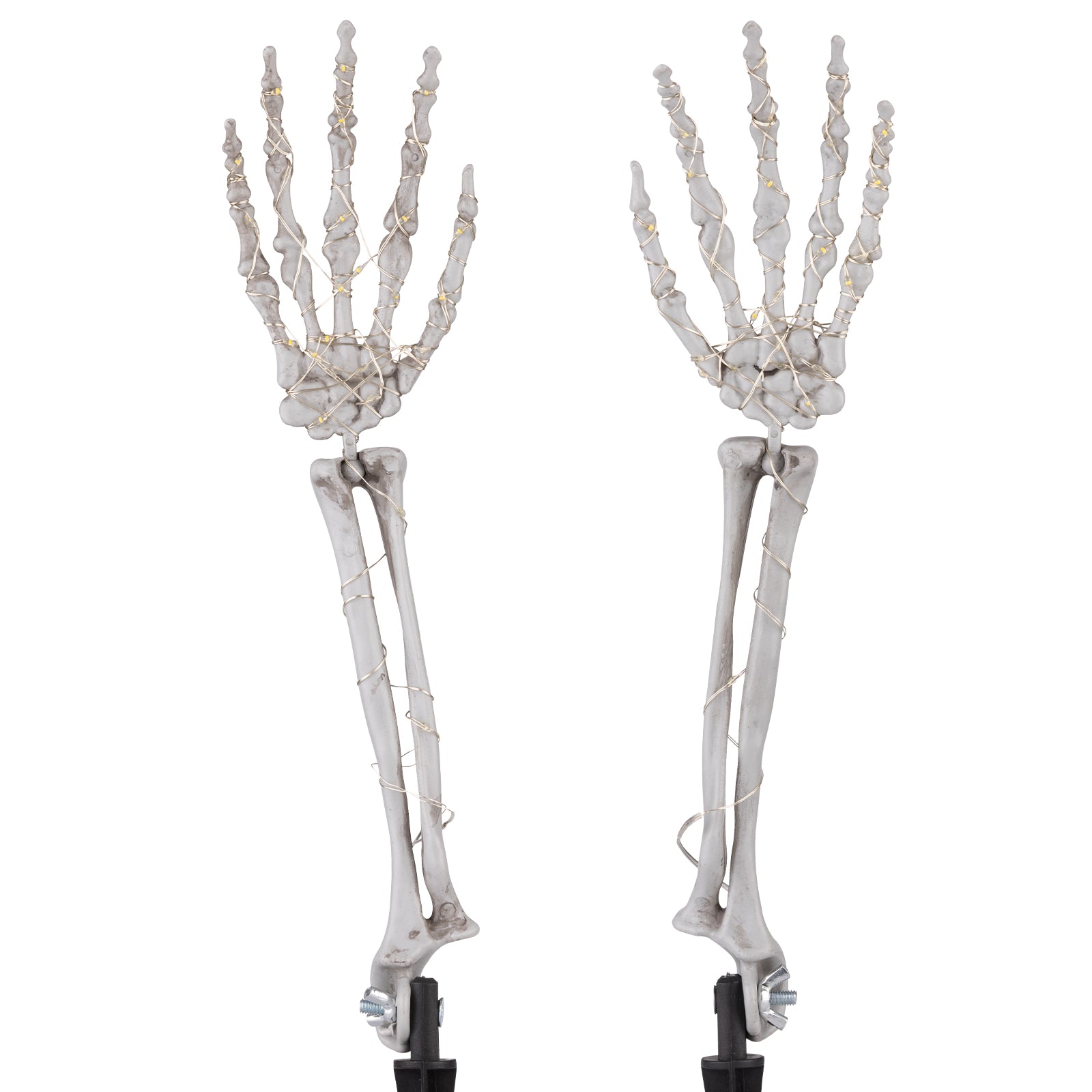 Arlec Halloween skeleton stake lights – 50cm battery operated LED decorations, pack of 2