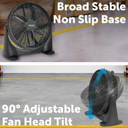 Arlec 50cm High Velocity Box Fan – Industrial Grade Portable Cooling Fan