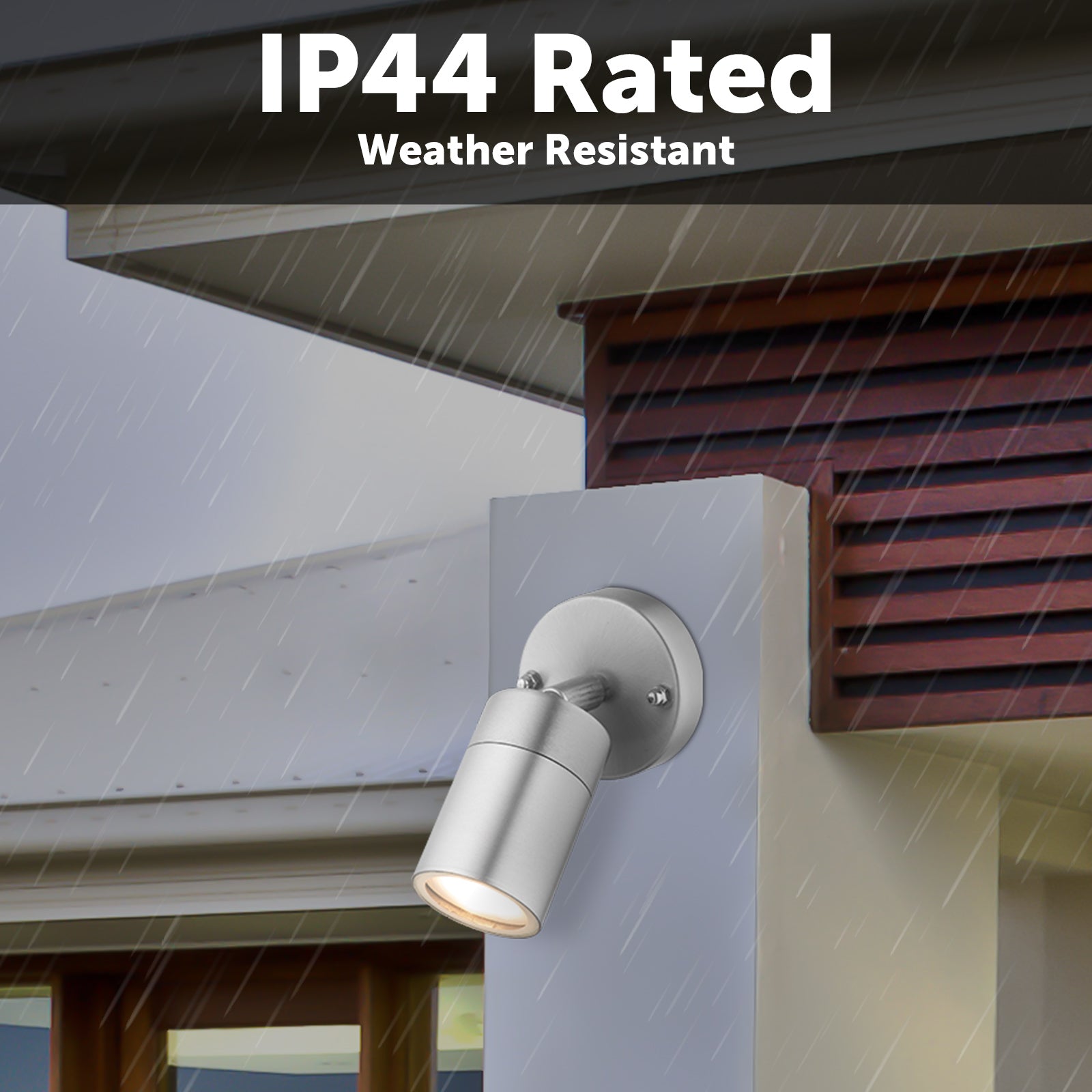 Arlec 5W Marine Grade Adjustable LED Wall Light - exterior wall light, energy efficient LED