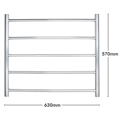 Arlec 5 bar 40W stainless steel towel rail for heating and drying towels