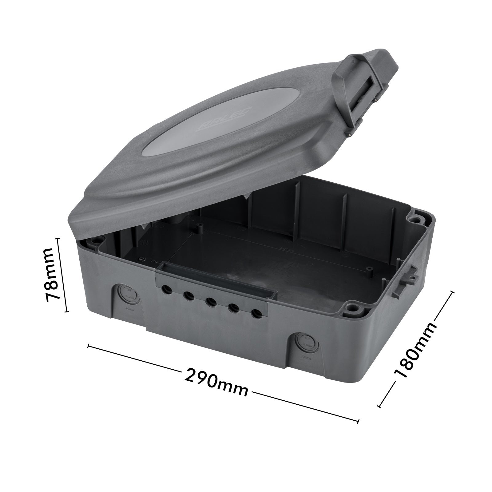 Weatherproof power box with 5 outlets – Arlec outdoor enclosure