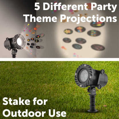 Arlec 5-theme LED light projector, animated celebration projector for events and holidays