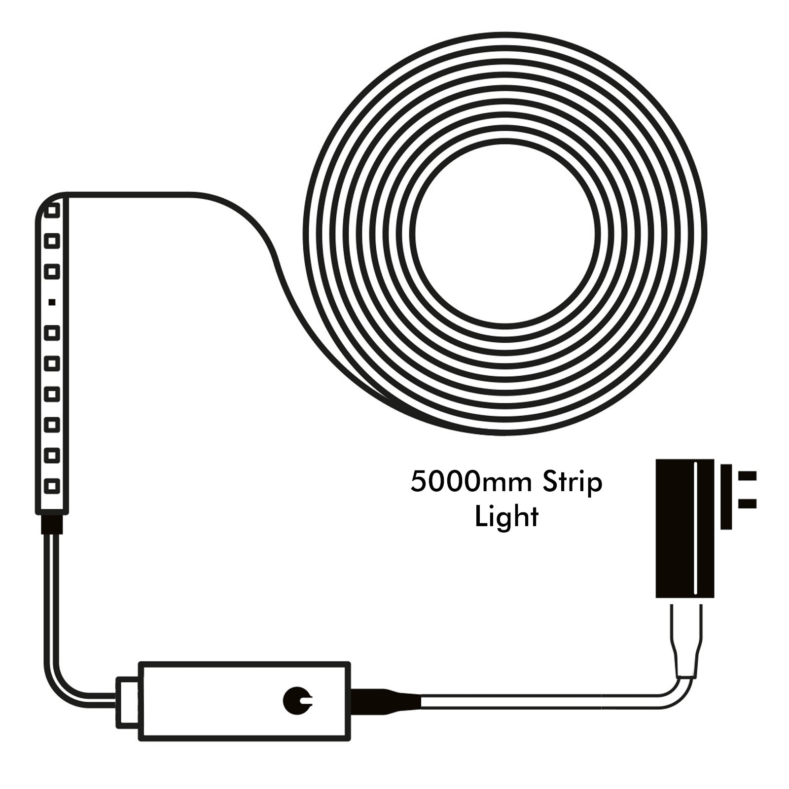 Arlec 5m CCT LED strip light, weatherproof IP65 strip with tri-colour lighting, home accent LED