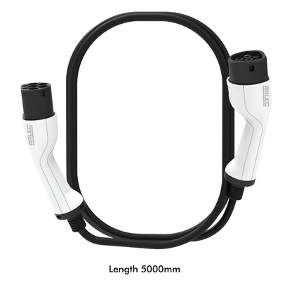 5m EV Charging Cable by Arlec, 4.6kW single-phase, IP65-rated, Type 2 connector for electric vehicles including Tesla