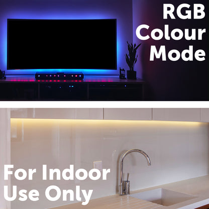 5m RGB LED strip light by Arlec, ambient lighting for rooms or TVs