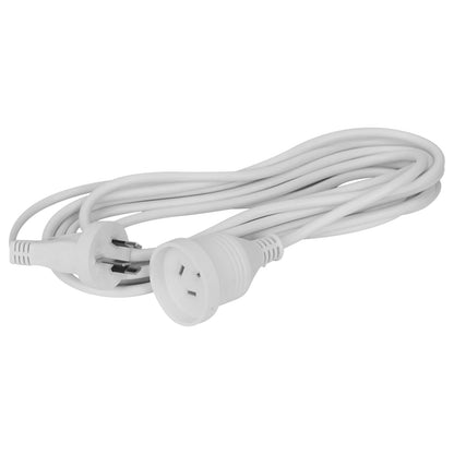 5m ring pull extension lead – Arlec white domestic cord