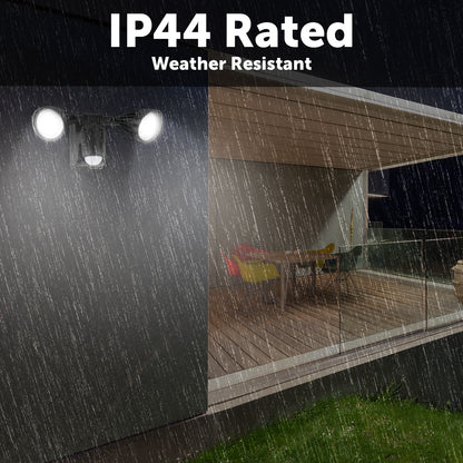 Arlec battery-operated LED spotlight – 6.5W motion sensor garden or security light with adjustable head and IP44 rating