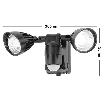 Arlec battery-operated LED spotlight – 6.5W motion sensor garden or security light with adjustable head and IP44 rating