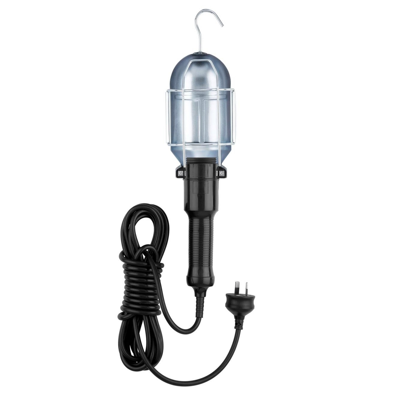 60W handheld inspection work light with 5m cable and tough metal cage