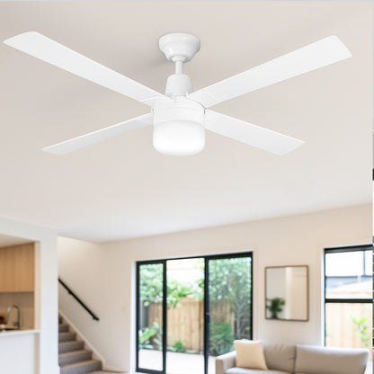 Arlec 60W White Clipper Ceiling Fan Light – Easy-Fit E27 Light Kit for Ceiling Fans