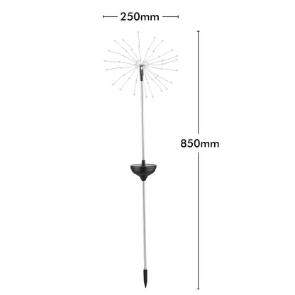 Arlec warm white LED starburst solar light – 60 LED decorative garden stake light with dusk sensor and IP44 rating