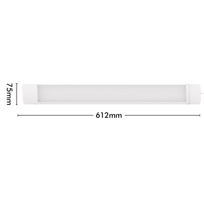 Arlec 60cm IP20 LED batten – DIY 18W tri-colour low-profile indoor batten lighting