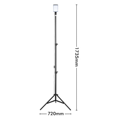 USB-powered utility work light with tripod, 650 lumens, adjustable LED head