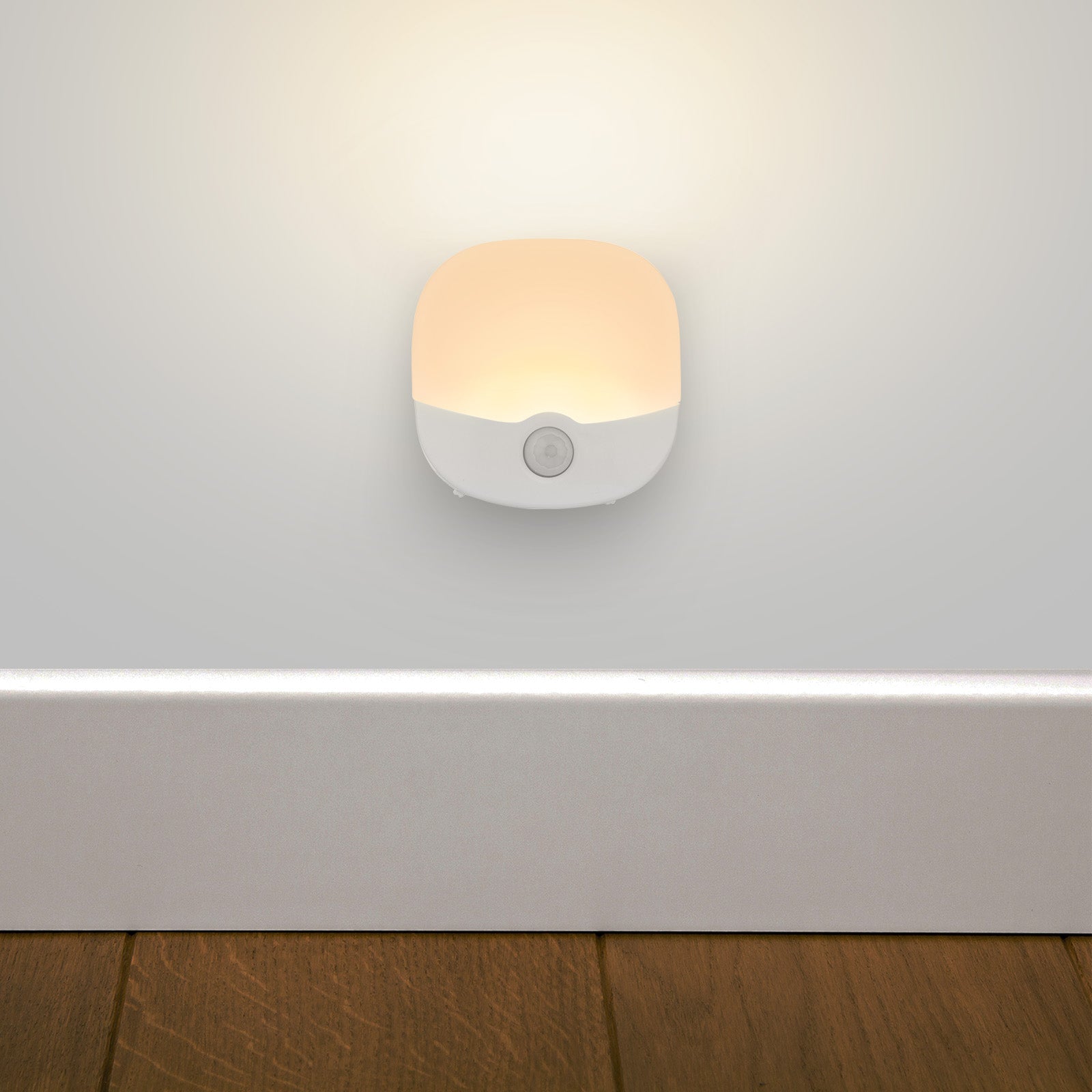 Arlec rechargeable motion sensor LED night lights, 2-pack with linkable function