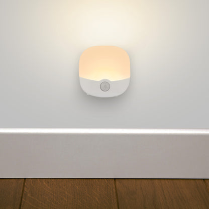 Arlec rechargeable motion sensor LED night lights, 2-pack with linkable function