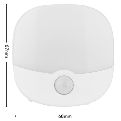 Arlec rechargeable motion sensor LED night lights, 2-pack with linkable function