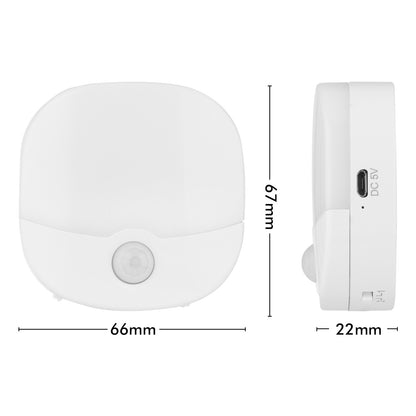 Arlec rechargeable square motion sensor LED night light, linkable indoor lamp