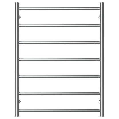 Arlec 68W 7 bar stainless steel heated towel rail for bathrooms