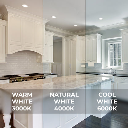 Arlec IP65 rated LED downlight, waterproof tri-colour dimmable ceiling light, 70mm cutout