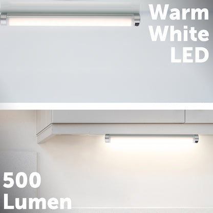 Arlec aluminium corner LED light, wide angle bar light for kitchens and cupboards