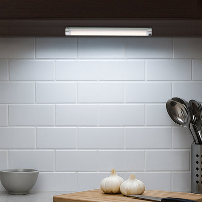 Arlec aluminium corner LED light, wide angle bar light for kitchens and cupboards