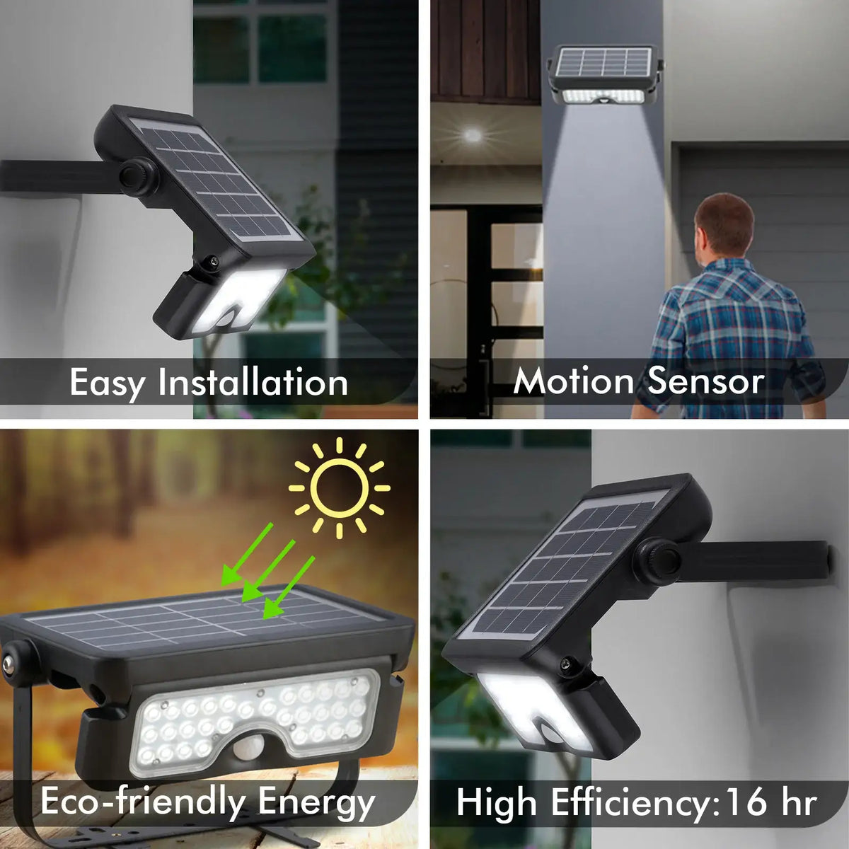 Arlec 7W Integrated Solar Powered Sensor LED Floodlight