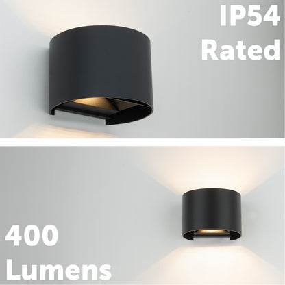 Arlec 7W LED Adjustable Beam Angle Up and Down Wall Light - exterior wall light, energy efficient LED