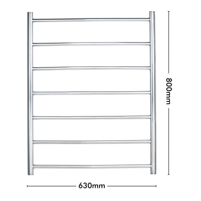 Arlec 70W curved 7 bar stainless steel towel rail for stylish bathroom heating