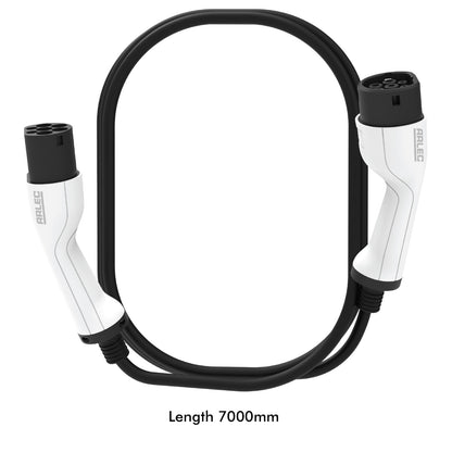 Arlec 7.4kW Single Phase EV Charging Cable, 7m IP65-rated, Type 2 connector for electric vehicles and home chargers