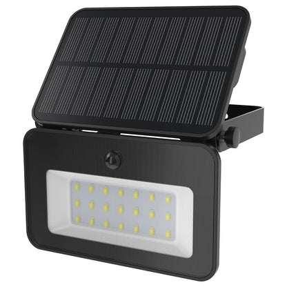 Arlec 800 lumen solar LED floodlight – PIR motion sensor light with 5m detection range and 10-hour run time