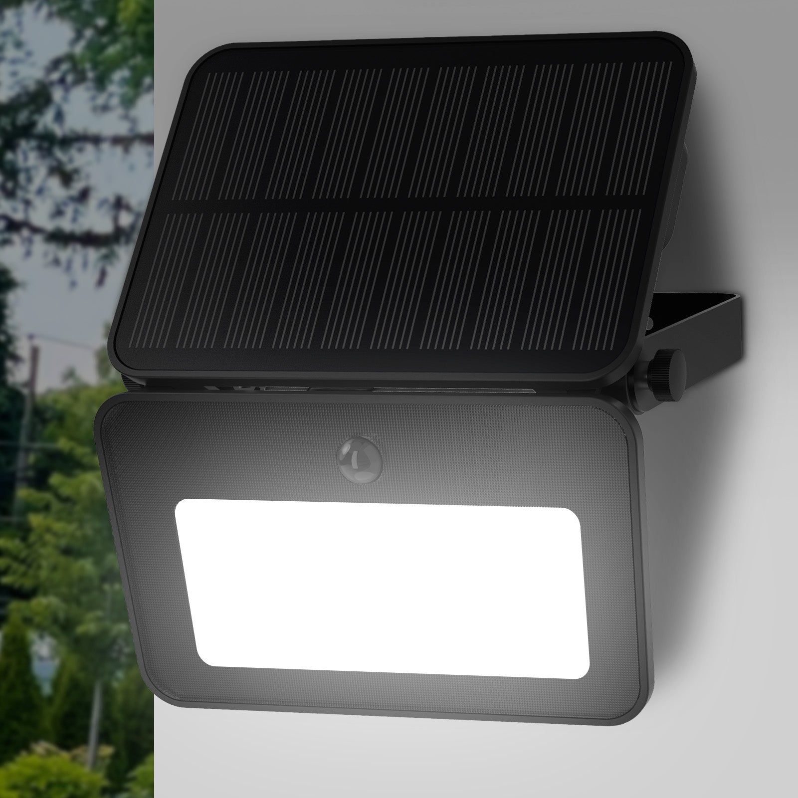 Arlec 800 lumen solar LED floodlight – PIR motion sensor light with 5m detection range and 10-hour run time