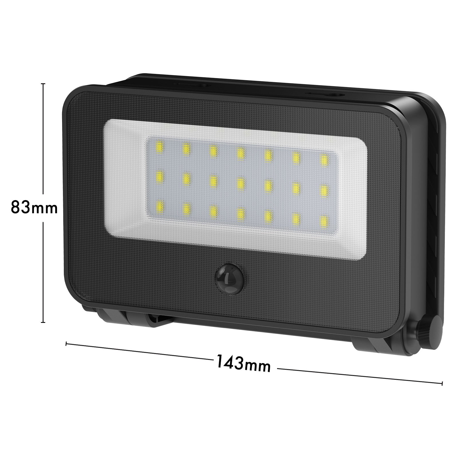 Arlec 800 lumen solar LED floodlight – PIR motion sensor light with 5m detection range and 10-hour run time