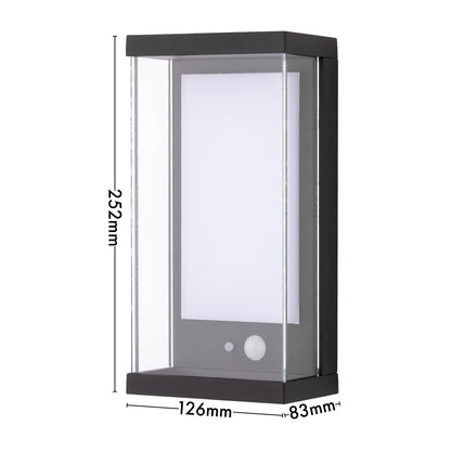 Arlec 80L Premium Solar LED Wall Light With Motion Sensor - solar powered light, motion sensor light, exterior wall light, energy efficient LED