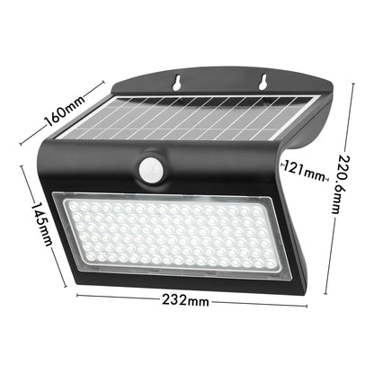 Arlec 850L Premium Solar LED Wall Light With Motion Sensor - solar powered light, motion sensor light, exterior wall light, energy efficient LED