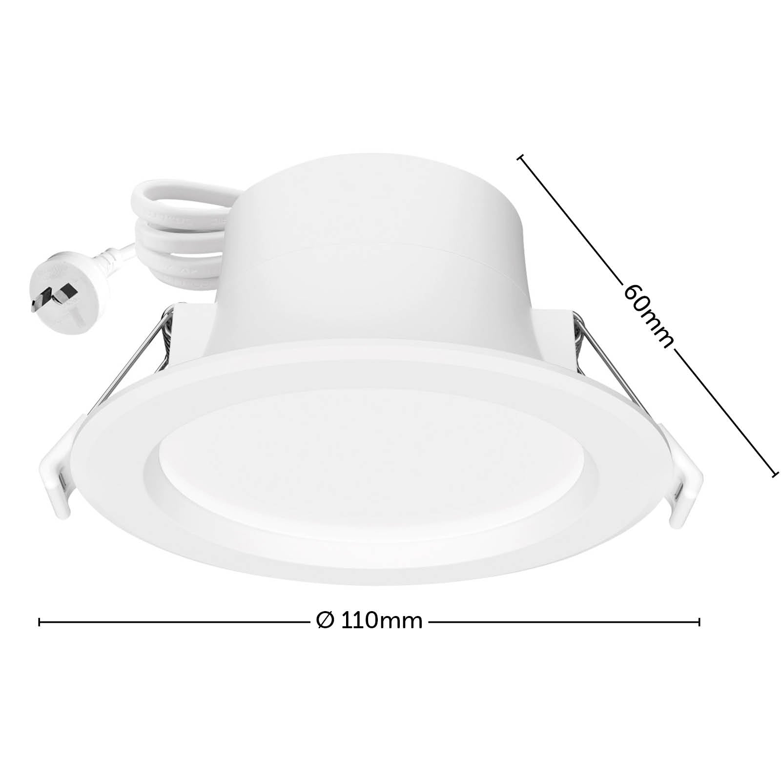 Arlec 9W RGB+CCT smart LED downlight – Wi-Fi app controlled colour changing ceiling light