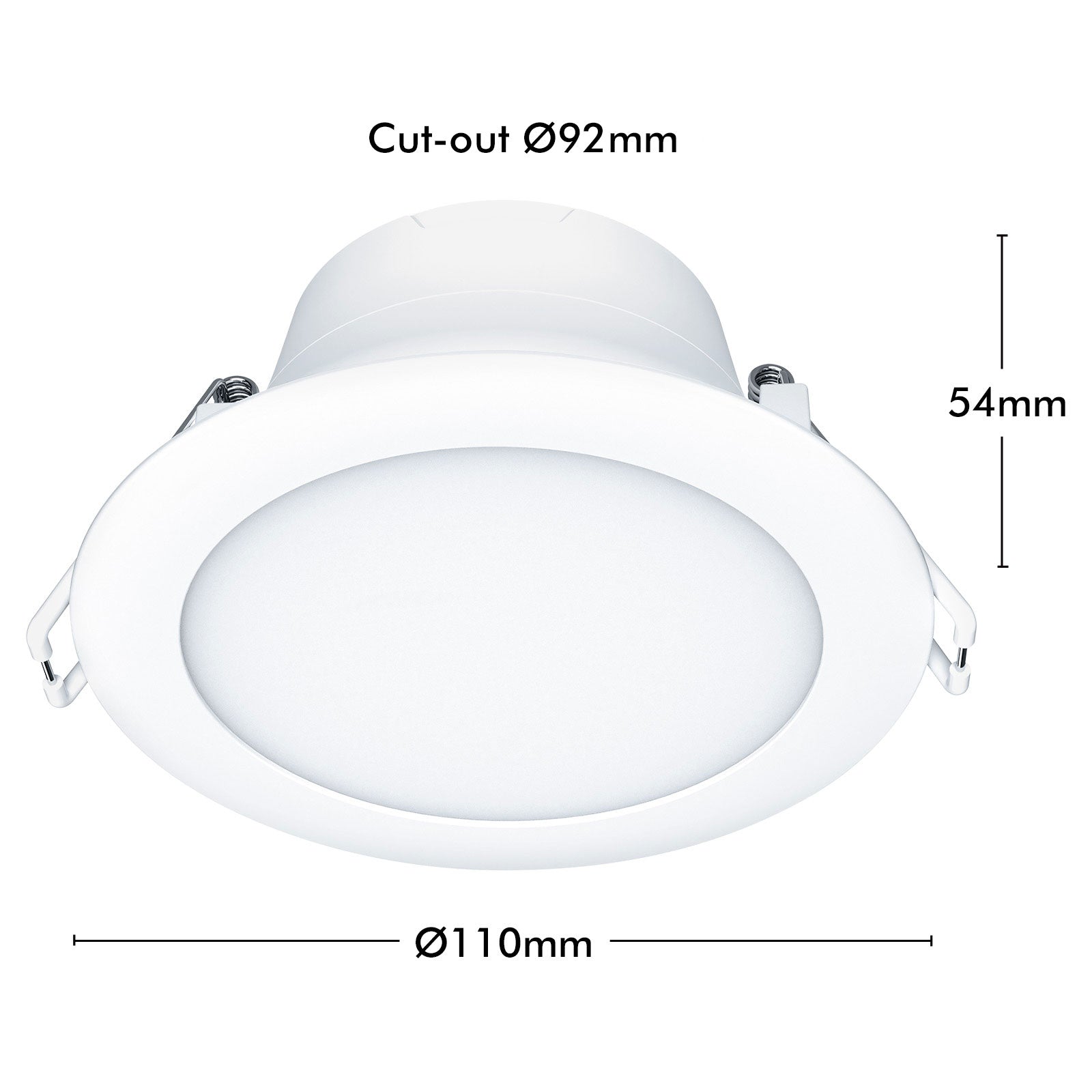 Smart 92mm RGB+CCT LED downlight – Arlec 9W Wi-Fi dimmable ceiling light Grid Connect