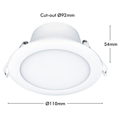 Smart 92mm RGB+CCT LED downlight – Arlec 9W Wi-Fi dimmable ceiling light Grid Connect