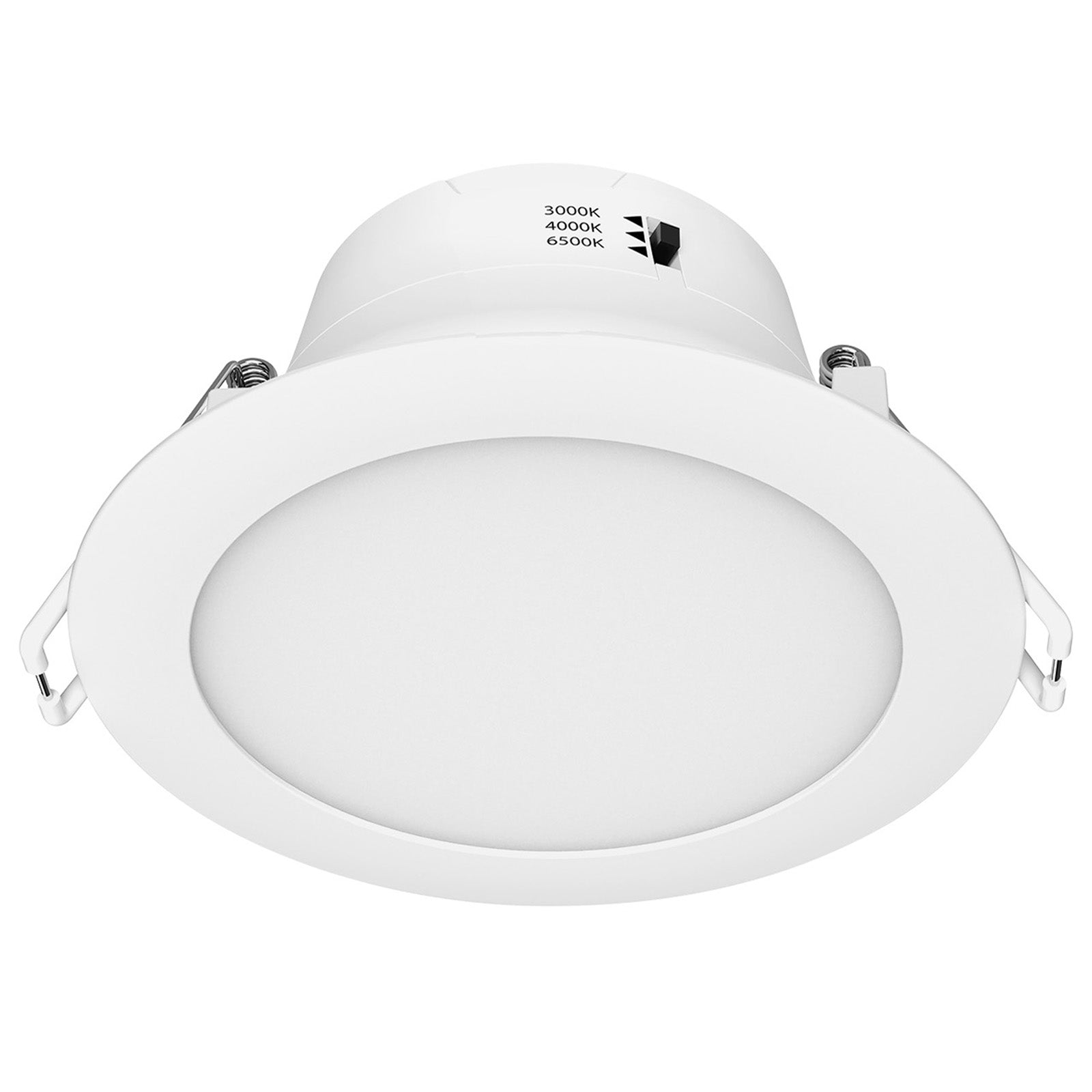 Arlec trade 10-pack LED downlights, tri-colour dimmable plug base lights, 92mm LED ceiling kit