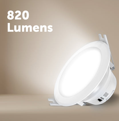 Arlec 2-pack recessed LED downlights, tri-colour dimmable ceiling lights with plug