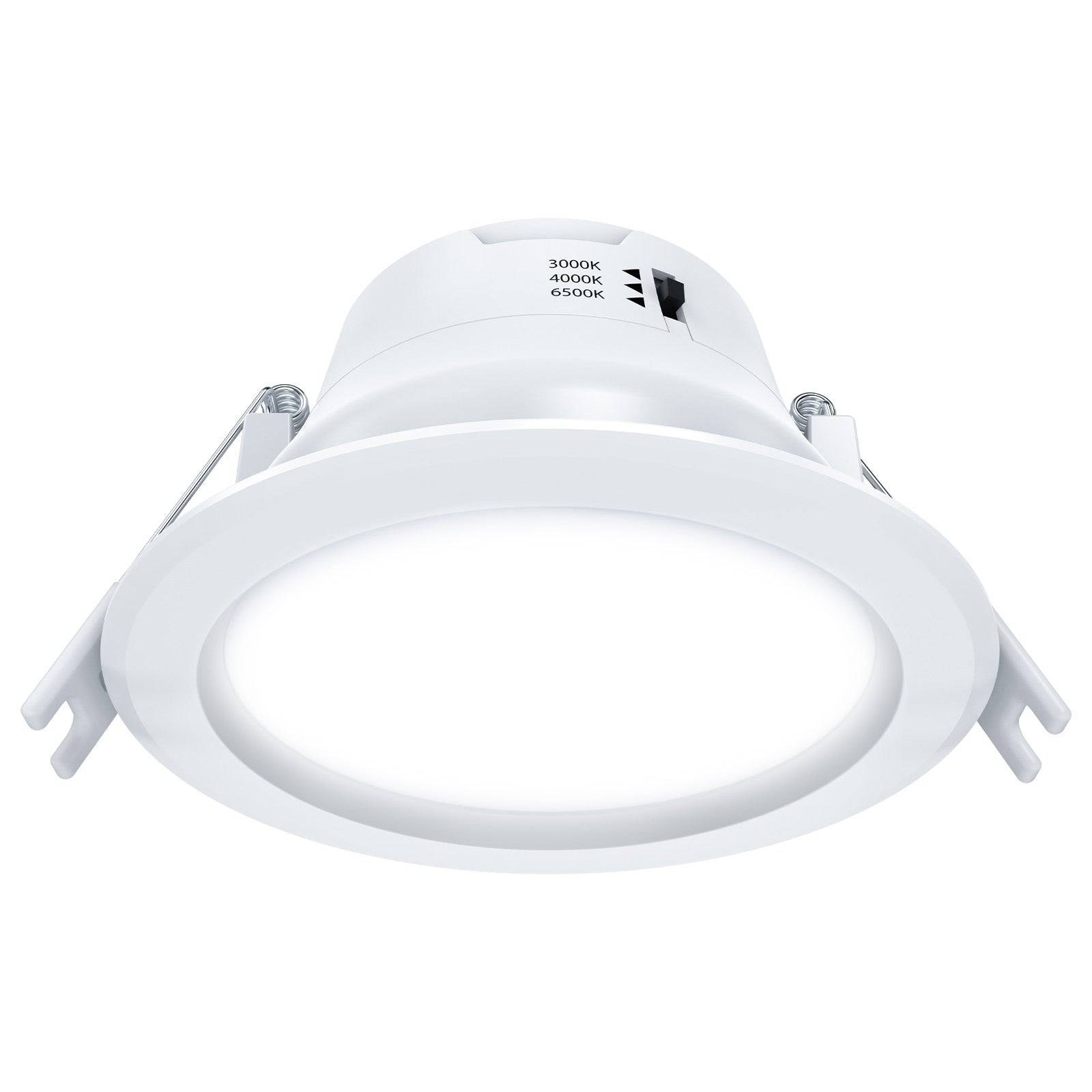 Arlec recessed lens LED downlight, tri-colour dimmable ceiling light, 92mm LED fixture