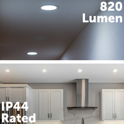 Arlec recessed lens LED downlight, tri-colour dimmable ceiling light, 92mm LED fixture