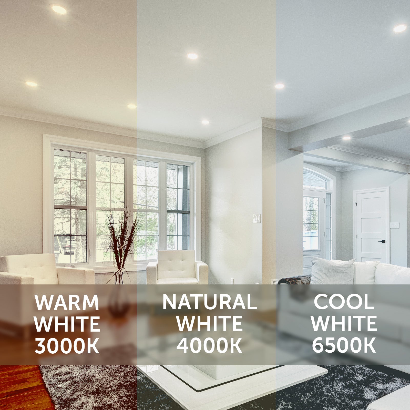 Arlec recessed lens LED downlight, tri-colour dimmable ceiling light, 92mm LED fixture