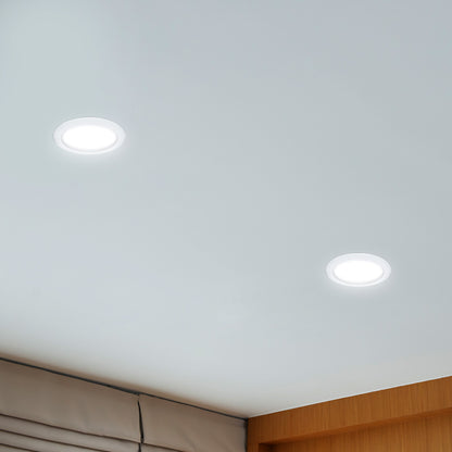 Arlec recessed lens LED downlight, tri-colour dimmable ceiling light, 92mm LED fixture