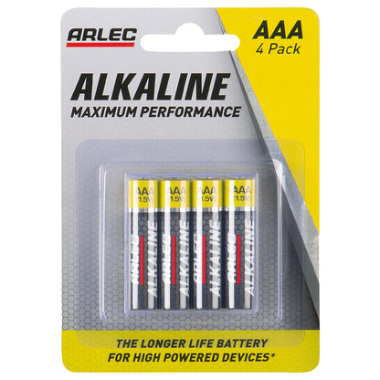 AAA alkaline batteries 4 pack – Arlec long lasting performance